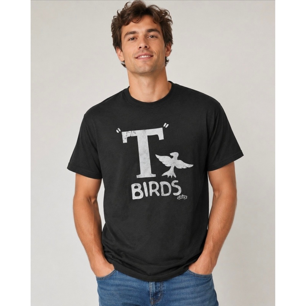 Grease T-Birds Black Graphic T-Shirt Mens Large